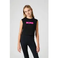 Björn Borg Cropped Tank Top Zwart | Maat: 170