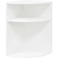 vidaXL Bijzettafel Wit 39,7 x 39,7 x 60 cm Bewerkt hout