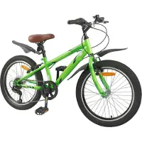 vidaXL Kinderfiets 24 Inch 6-Speed voor 8-12 jaar oud Groen