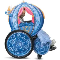 Disguise DISNEY Prinses - CINDERELLA, Disney Prinses Carriage Adaptieve rolstoelhoes, Maat One Size, Meisjes