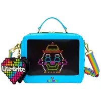 Loungefly Hasbro, ontworpen door , schoudertas met bijpassende portemonnee, thema: Lite Brite
