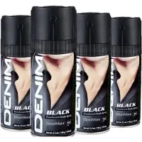 Denim Deo Spray – Black - 4 x 150 ml