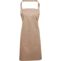 Premier Unisex Volwassenenschort met zakken (Latte)