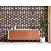A.S. Création Retro Chic - Blauw - Retro - 395363