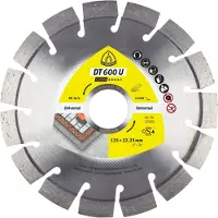 Klingspor 322630 DT 600 U Supra Diamanten doorslijpschijf Diameter 115 mm Boordiameter 22.23 mm Beton, Gewapend beton, Kalkzandsteen 1 stuk(s)
