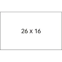 APLI -etiketten voor prijspistolen, 26 x 16 mm, wit