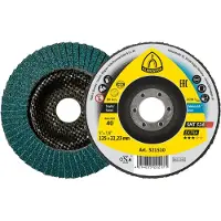 Klingspor Lamellenschuurschijf | d. 115 mm korreling 60 12graden conisch | RVS zirkoniumkorund | 10 stuks - 321511 321511