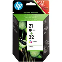 HP 21+22 (SD367AE) Inktcartridge Zwart + 3 kleuren Multipack