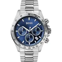 HUGO BOSS Analoog horloge 'Hero' hemelsblauw / zilver