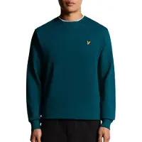 Lyle & Scott Heren Truien & Vesten Crew Neck Sweatshirt - Petrol - Maat L