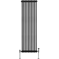 Monster Traditionele radiator met 2 kolommen - 1800 x 472 mm - Zwart