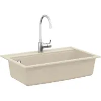 vidaXL Wasbak Beige 795 x 505 mm Graniet
