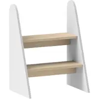 HOMCOM AIYAPLAY - Kinderstepper - MDF - 43x30x55cm - Wit
