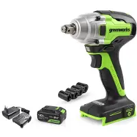 Greenworks Accuboormachine 24V - 400 Nm Max - Boormachine - 1/2-inch Broek - toerental 0-2800 tpm - 3 snelheden - met LED verlichting - Incl. 1 Accu's en 1 Snellader