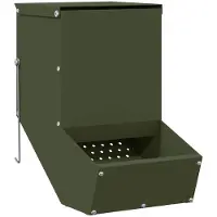 vidaXL Konijnenvoerbak Olijf Groen 17,5 x 26 x 28,5 cm
