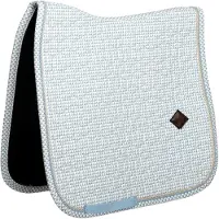 Kentucky Horsewear Horsewear - Zadeldoek velvet flags printing light blue dressuur cob