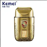 Kemei SHAVER KM-T93 Heren Scheren Machine LED Display Dubbele Folie Draadloze Olie Hoofd USB Professionele Elektrische Scheerapparaat Folie Mannelijke