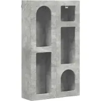 vidaXL Hangkast ELST Betongrijs 59 x 20 x 100 cm Bewerkt hout