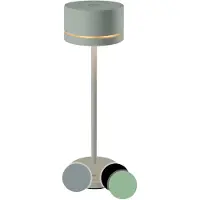 Leonardo tafellamp MONZA ,oplaadbaar zand / / oplaadbaar, kleur zand | Accu | LED tafellamp voor buiten en binnen - Werkt op accu - Aluminium - Dimbaar - Incl. Inductie oplaadbaar- zand kleur