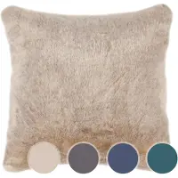PAD faux fur sierkussenhoes Champagne grijs - 48x48 cm