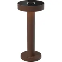 Sompex Tafellamp Boro | Antraciet - tafellamp voor binnen of buiten met oplaadstation USB wisselbaar in Warm of koud witte kleur