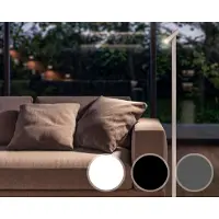Sompex Vloerlamp TUBO | Wit - draadloos - oplaadbaar - dimbaar - met USB oplaadstation