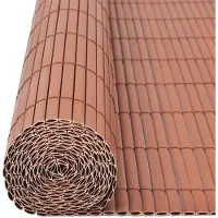 vidaXL Tuinhek Bruin 150 x 500 cm PVC