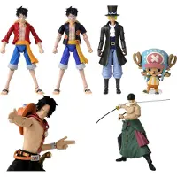 Bandai One Piece - Set van 3 Figuren: Roronoa Zoro, Monkey D. Luffy, Sanji