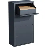 Westmann Pollux pakketbrievenbus staande pakketbox antraciet