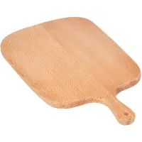 Cheffinger , Houten Broodplank met Inbegrepen Mes Ultra Praktisch, Lichtbruin