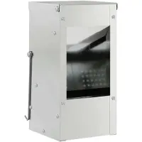 vidaXL Konijnenvoerbak Zilver 12,5 x 12,5 x 25 cm 1,5 kg