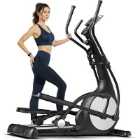 Sportstech sCross – Crosstrainer – Magnetisch – 32 weerstandsniveaus – 48 cm paslengte – Zelfopwekkende energie – LED-display – Tablethouder – Zwart/Zilver
