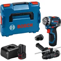 Bosch GSR 12V-32 FC 12V Accu Schroefboormachine Set Met Opzetstukken (2x2.0Ah Accu) In L-Boxx