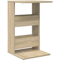 vidaXL Bijzettafel Sonoma Eik 40 x 35 x 60,5 cm Bewerkt hout