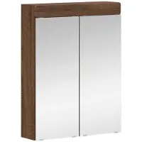 vidaXL Badkamerspiegelkast TULUM Bruin Eiken 60 x 16,5 x 78 cm