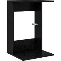vidaXL Bijzettafel Zwart Eiken 40 x 38 x 62,5 cm Bewerkt hout