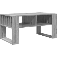 vidaXL Salontafel, grijze Sonoma-kleur, 92 x 49,5 x 45 cm, houtvezel