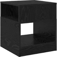 vidaXL Bijzettafel Zwart Eiken 40,5 x 40 x 45 cm Bewerkt hout