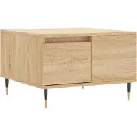 vidaXL Salontafel 55x55x36,5 cm bewerkt hout sonoma eikenkleurig