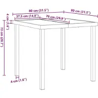vidaXL Tuin Eettafel Set 3 st Grijs poly rattan