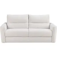 Vente-unique Driezitsslaapbank express in beige chenille stof - Slaapoppervlak 140 cm - Matras 13 cm DOVENA van Maison Céphy