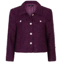 Ydence Dames Jassen Jacket Wiske - Bordeaux - Maat L