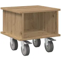 vidaXL TV-standaard, 37 x 35 x 35 cm, houtvezel, Artisan-eikenhout