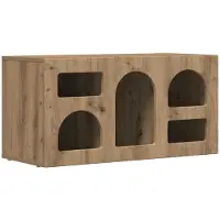 vidaXL TV Kast ELST 80 x 35 x 40 cm Artisan Eiken Bewerkt hout
