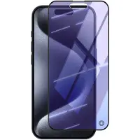 BigBen Interactive , Screenprotector geschikt voor iPhone 15 Pro - Anti-Blue Light Organic Glass 2.5D, Transparant