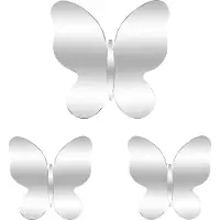Atmosphera Kids Vlinder Spiegels - Set van 3 stuks - 21x21cm