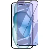 BigBen Interactive , Screenprotector geschikt voor iPhone 15 Plus - Anti-Blue Light Glass 2.5D, Transparant