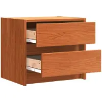 vidaXL Nachttafels met lade Wasbruin 40 x 30.5 x 35.5 cm Grenenhout