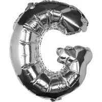 Ginger Ray Pick & Mix - Folieballon letter G - zilver