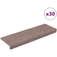 vidaXL Trapmatten zelfklevend 30 stuks 65x21x4 cm lichtbruin